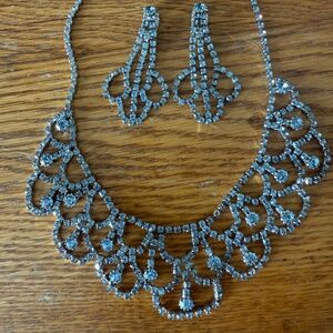 Vintage Necklace and earring cocktail set